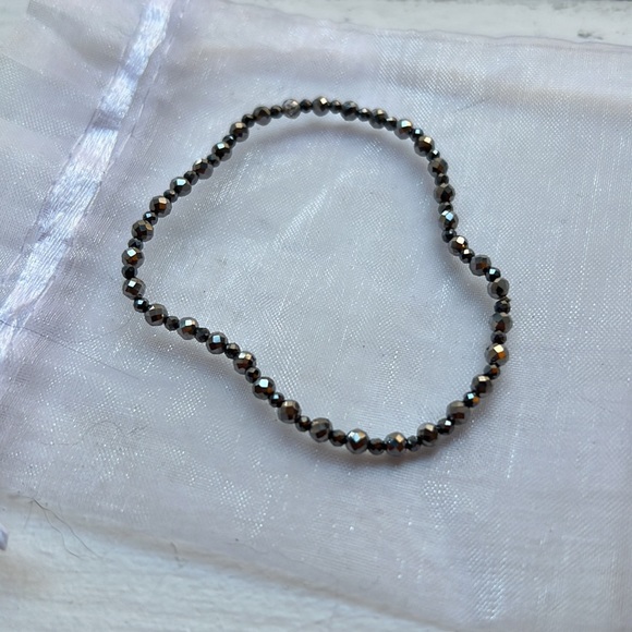 Hematite Mirrorball Bracelet - Picture 3 of 4
